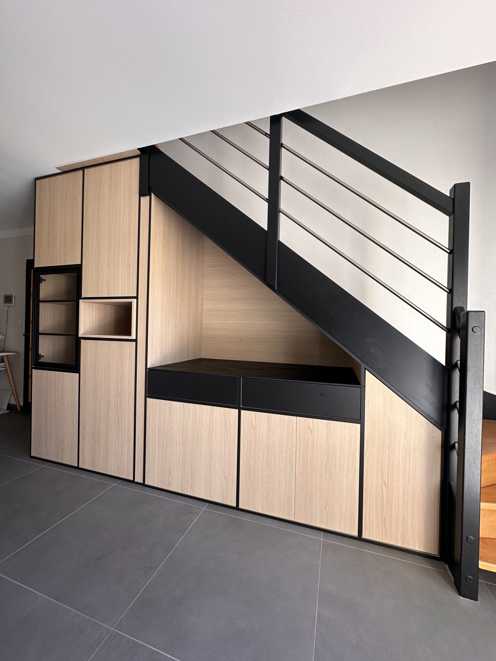 Aménagement sur escalier