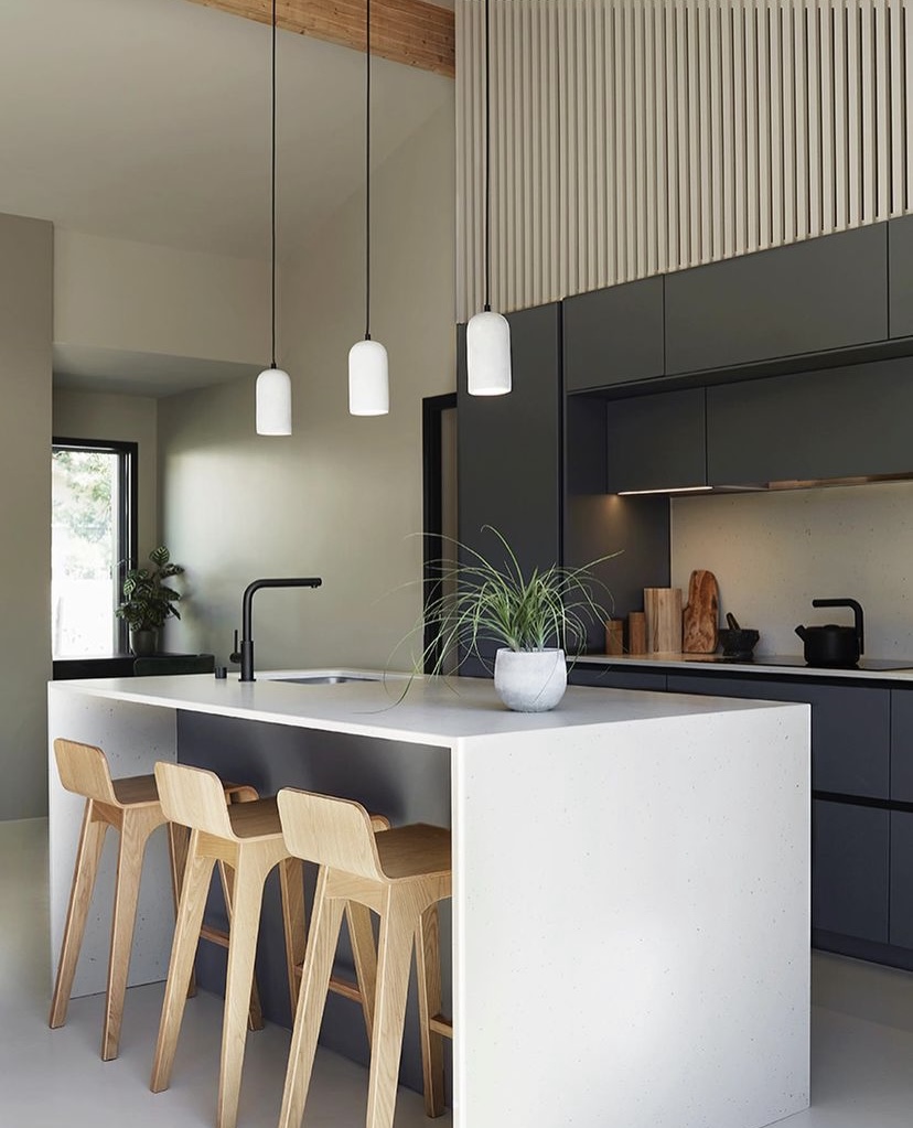 Création du claustra prêt à peindre  autour de la cuisine