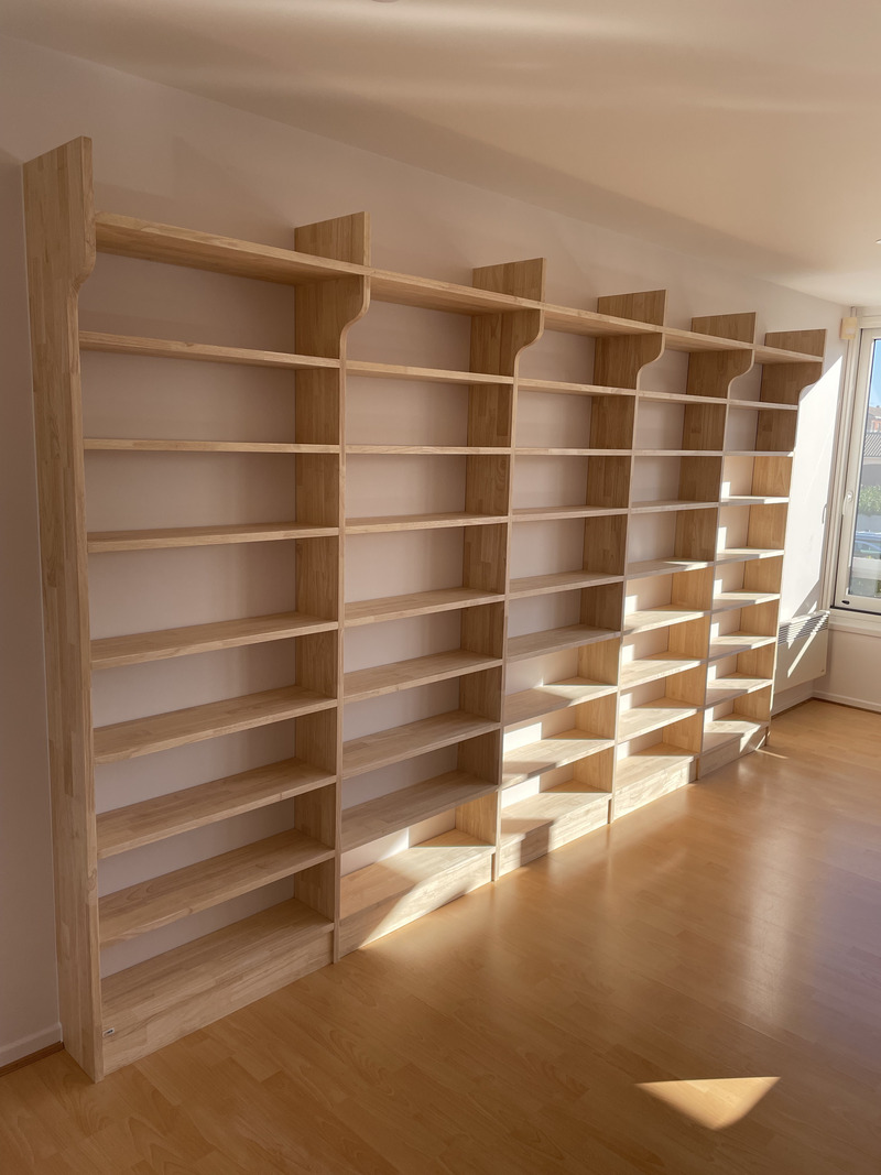 MEUBLE BANQUETTE ET BIBLIOTHEQUE