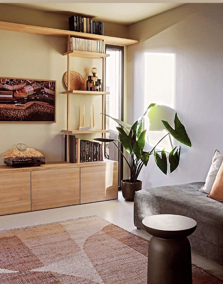 MEUBLE BANQUETTE ET BIBLIOTHEQUE