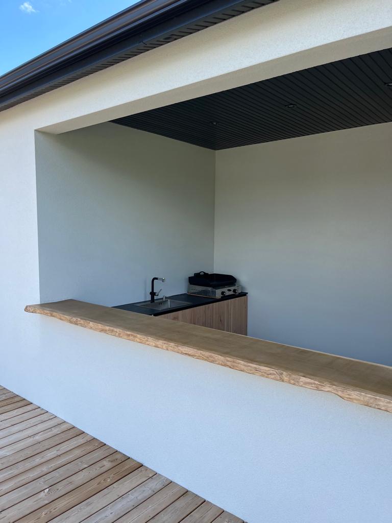 CUISINE AVEC ILOT SUR MESURE