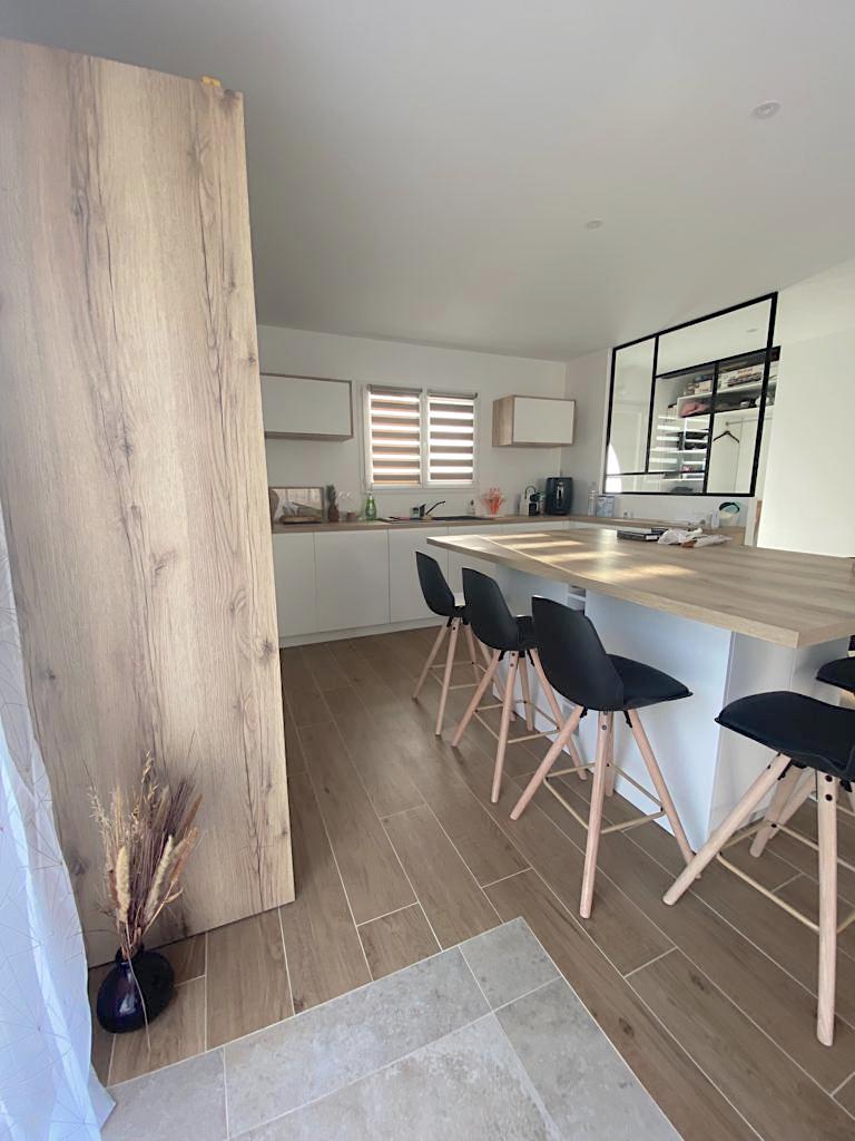 Création du claustra autour de la cuisine